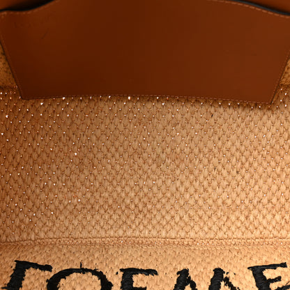 Loewe Raffia Small Paula's Ibiza Logo Tote Natural Tan 5 of 15