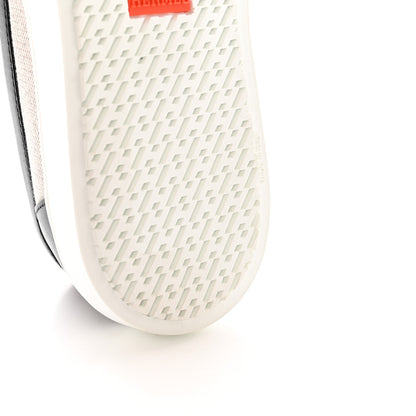 Hermes Toile De Coton Calfskin Womens Game Slip On Sneakers 36 Prunoir Black 10 of 13