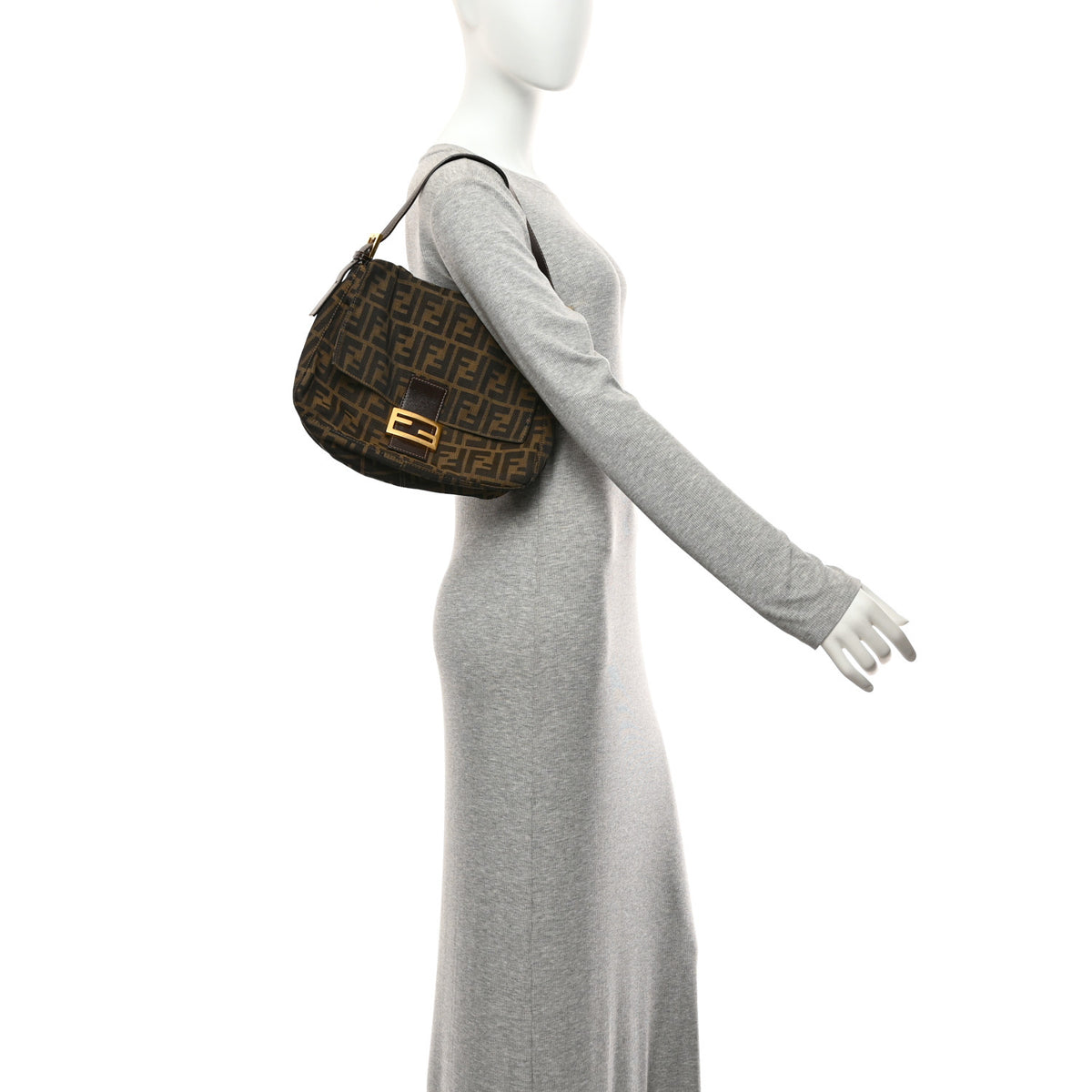 Fendi Zucca Mama Baguette Tobacco 2 of 10