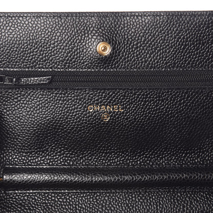 Chanel Caviar Quilted Wallet On Chain WOC Black 6 of 11