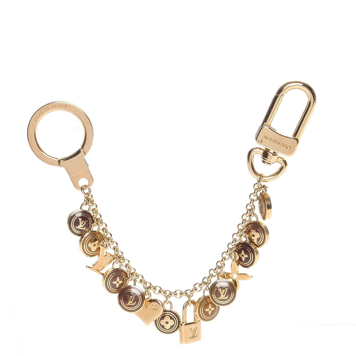 Louis Vuitton Pastilles Key Chain Bag Charm Brown 1 of 3