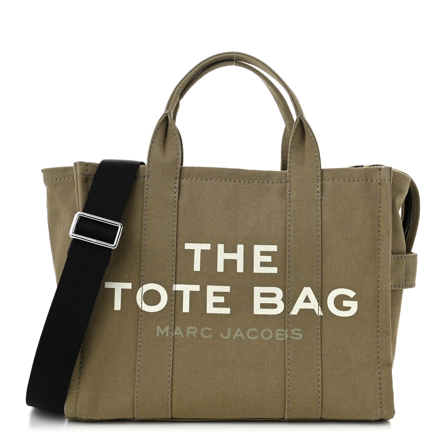 Marc Jacobs Cotton Canvas Medium The Traveler Tote Bag Slate Green 1 of 11