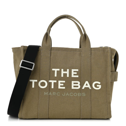 Marc Jacobs Cotton Canvas Medium The Traveler Tote Bag Slate Green 1 of 11