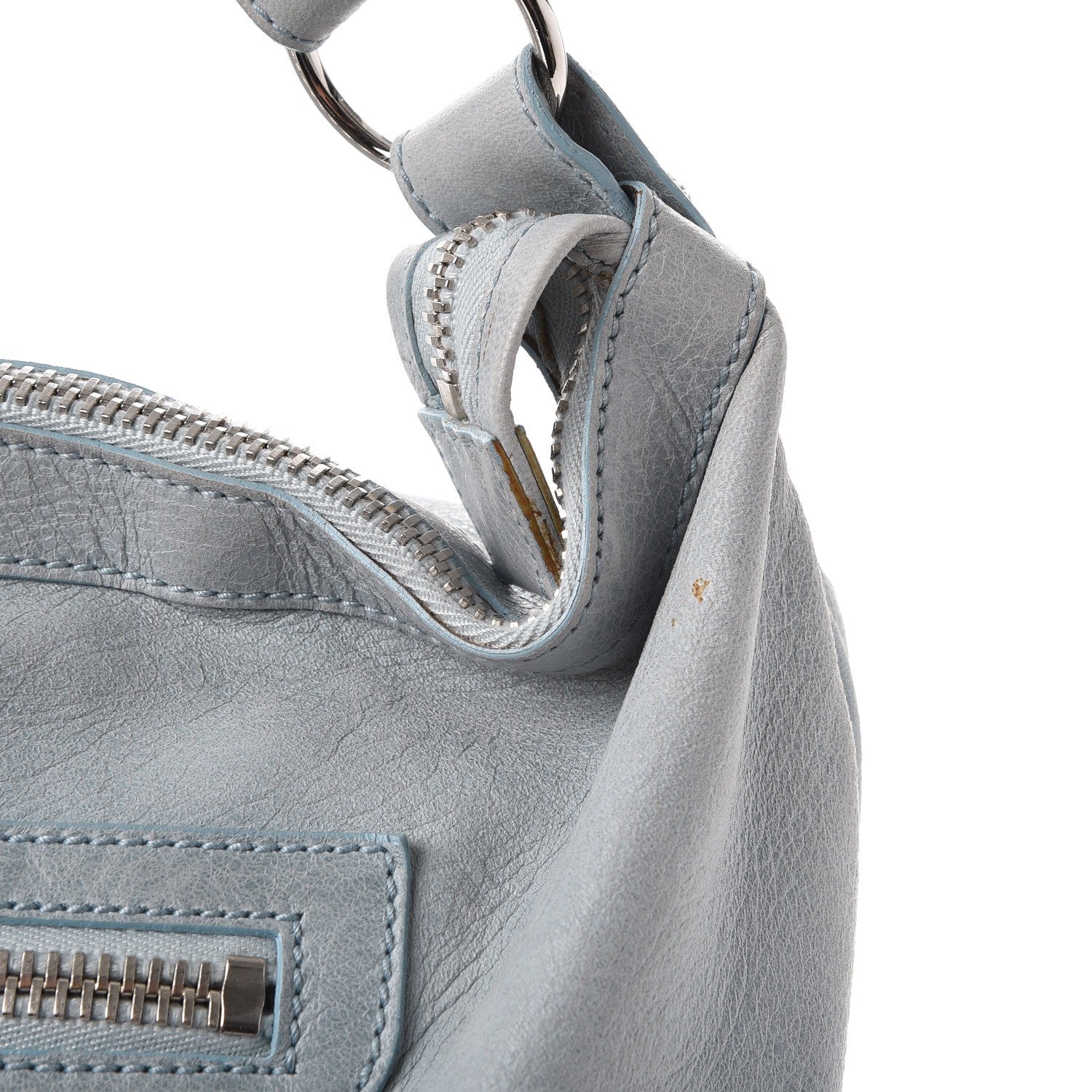 Balenciaga Agneau Giant 21 Silver Hardware Day Hobo Sky Blue 9 of 18