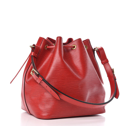 Louis Vuitton Epi Petit Noe Castillan Red 3 of 11