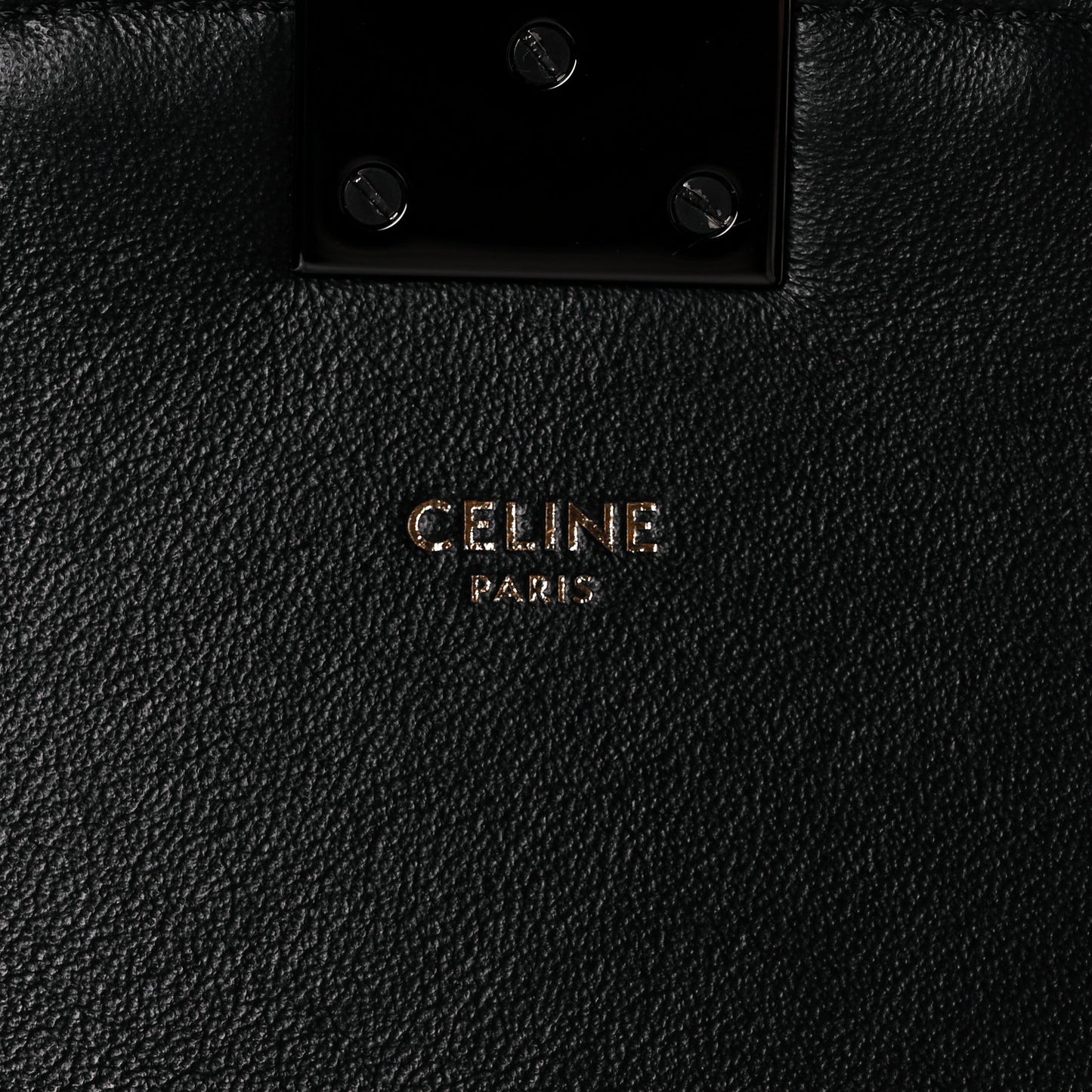 Calfskin Quilted Medium C Bag Black