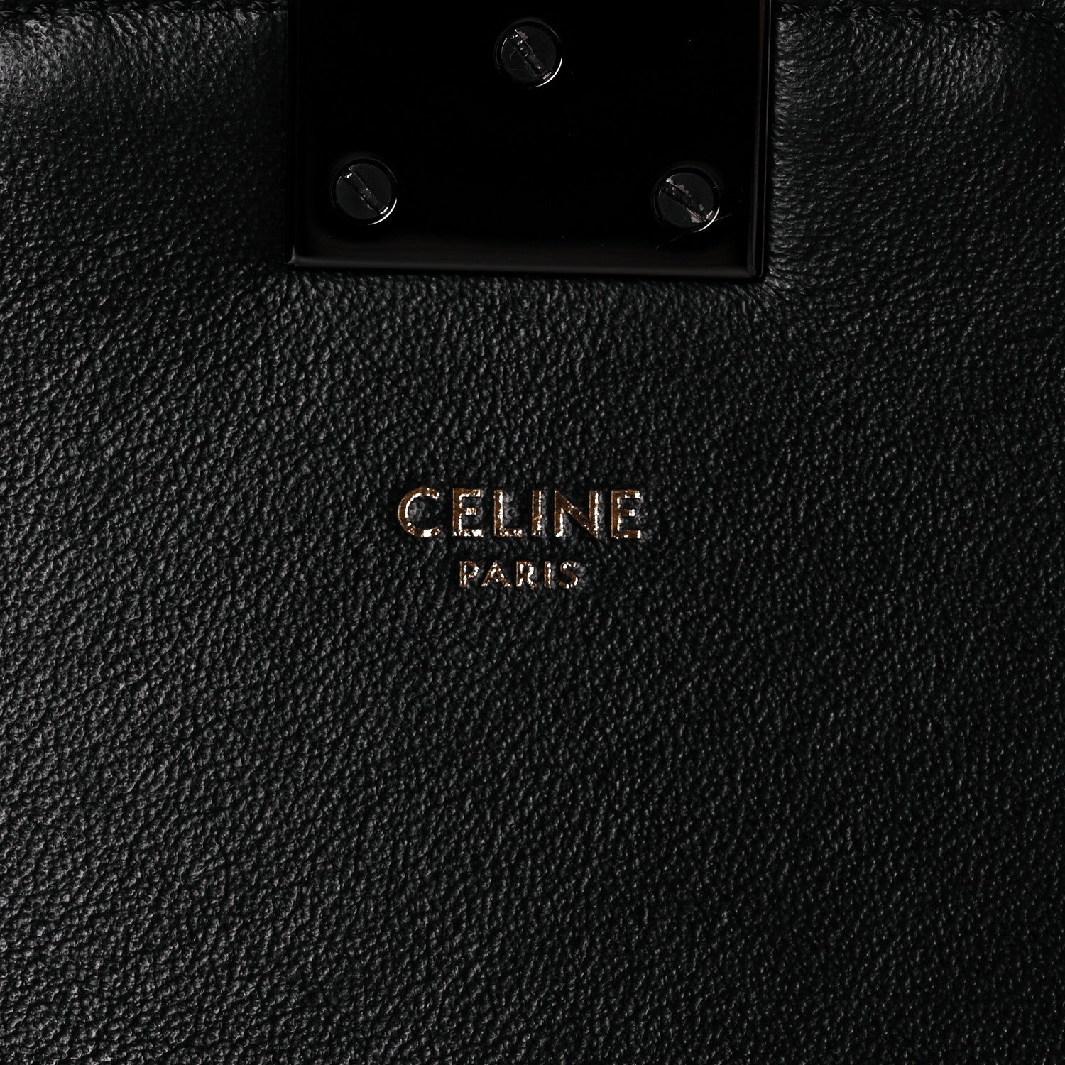 Celine Calfskin Quilted Medium C Bag Black 6 of 10