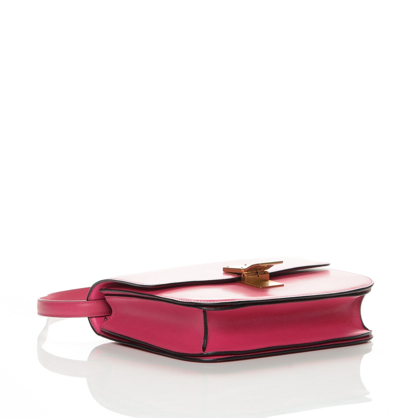 Smooth Calfskin Medium Classic Box Flap Bag Hibiscus