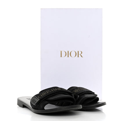 Christian Dior Technical Stretch Fabric Camouflage Dio(r)evolution Slide Sandals 37 Black Military 9 of 9