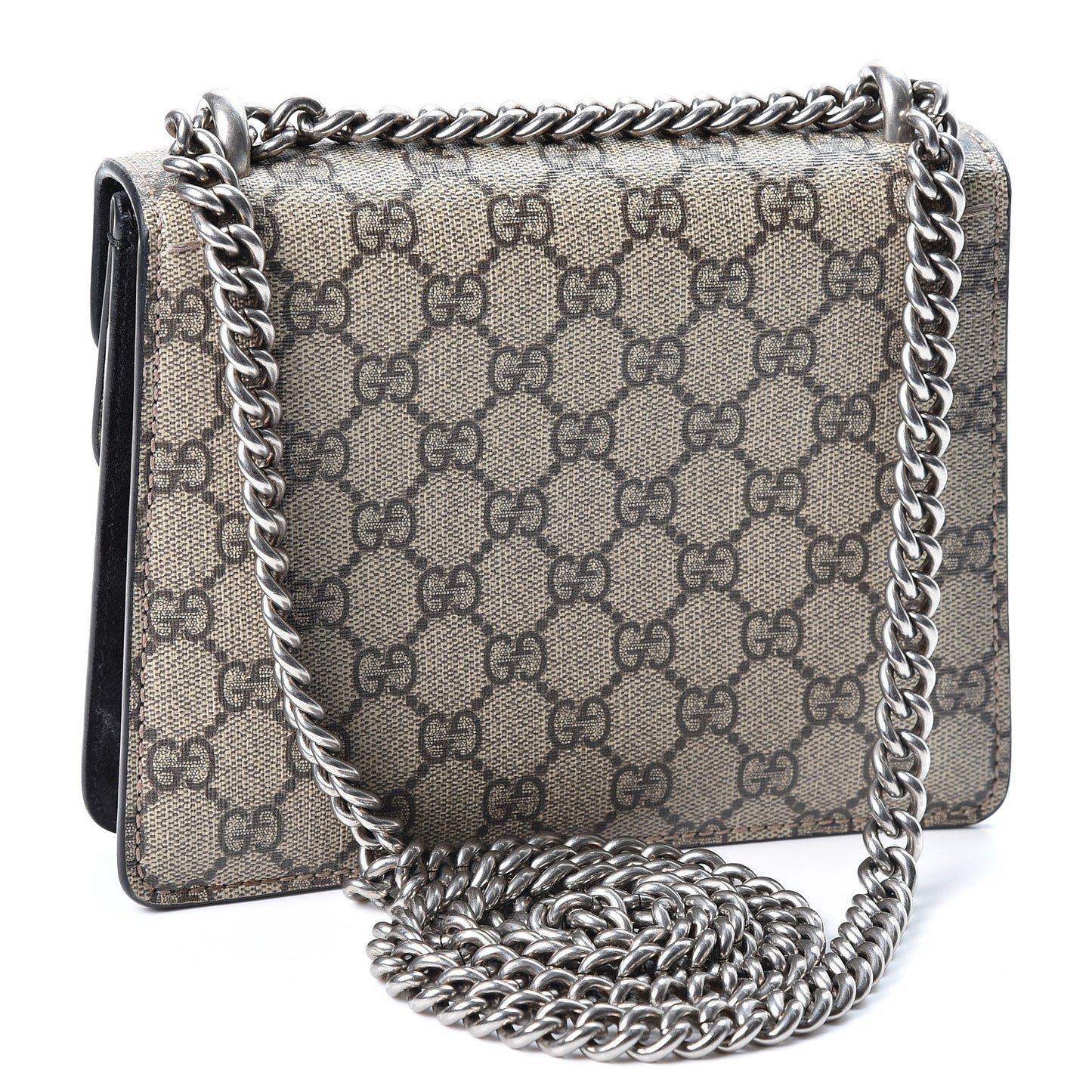 GG Supreme Monogram Mini Dionysus Shoulder Bag Black