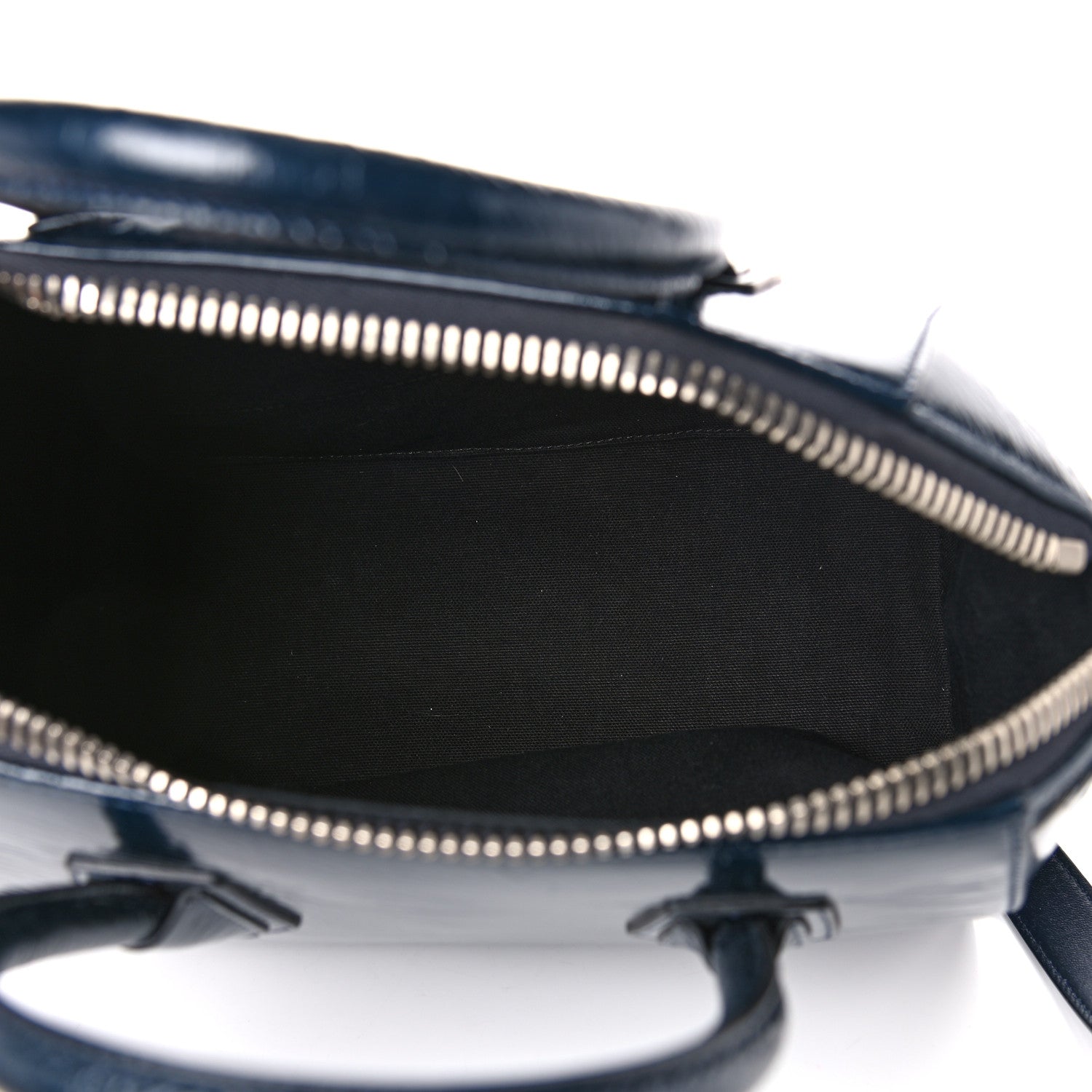 Givenchy Crinkled Patent Deerskin Small Antigona Deep Blue 4 of 12
