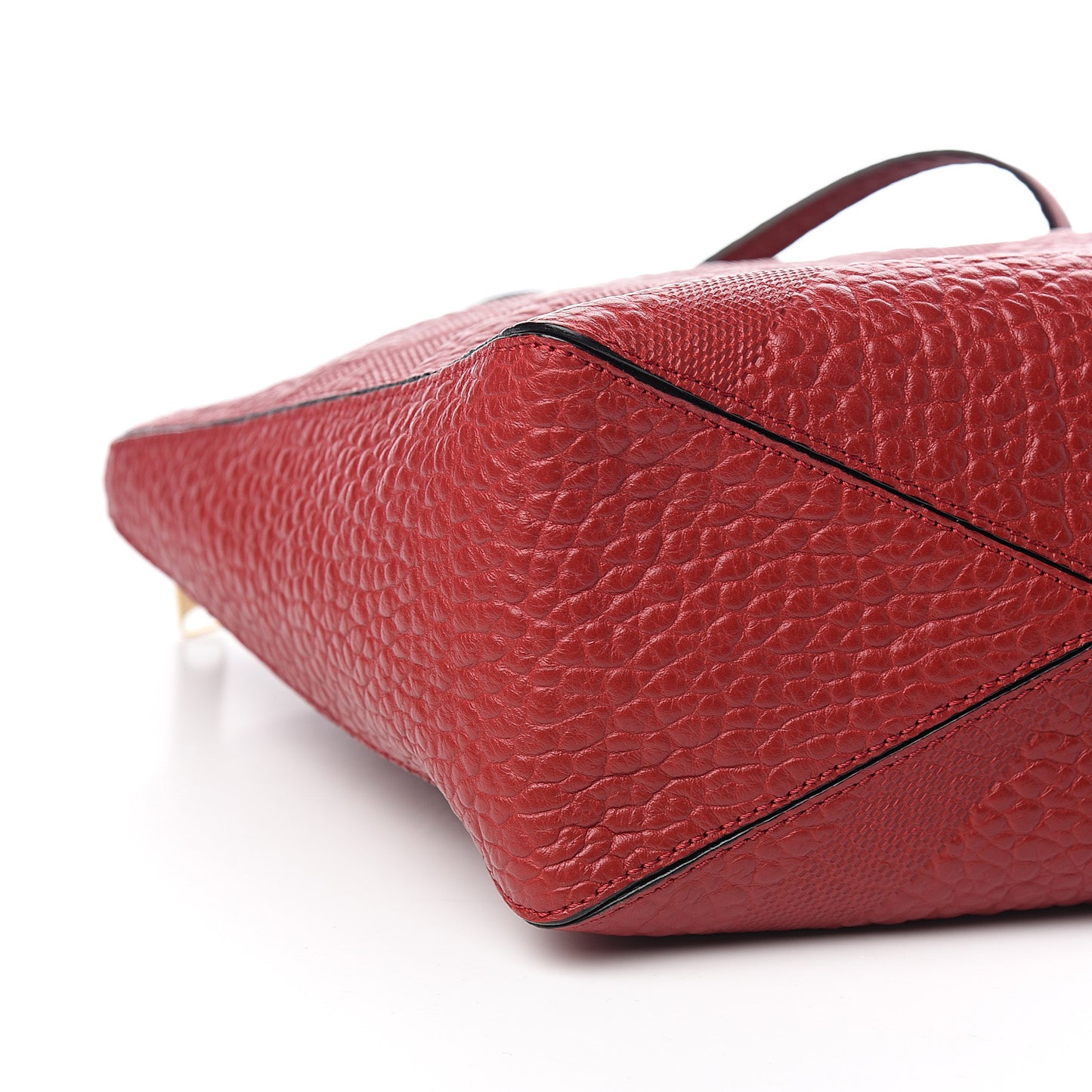 Heritage Grain Check Embossed Medium Dewsbury Tote Military Red