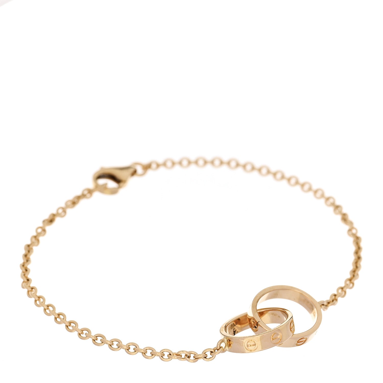 Cartier 18K Yellow Gold Interlocking LOVE Bracelet 1 of 5