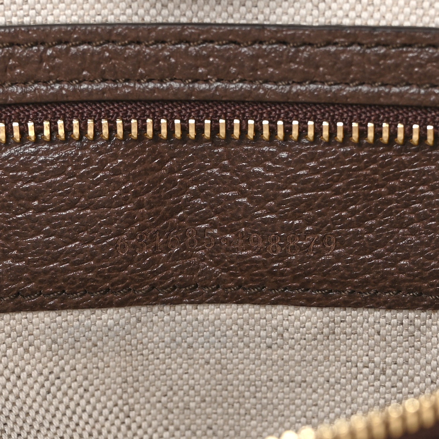 Gucci Monogram Jumbo GG Textured Dollar Calfskin Web Medium Ophidia Shopping Tote Camel Ebony 7 of 10