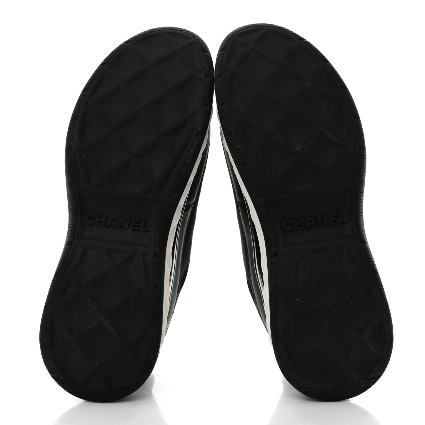 Velvet Calfskin Mixed Fibers CC Sneakers 40 Black