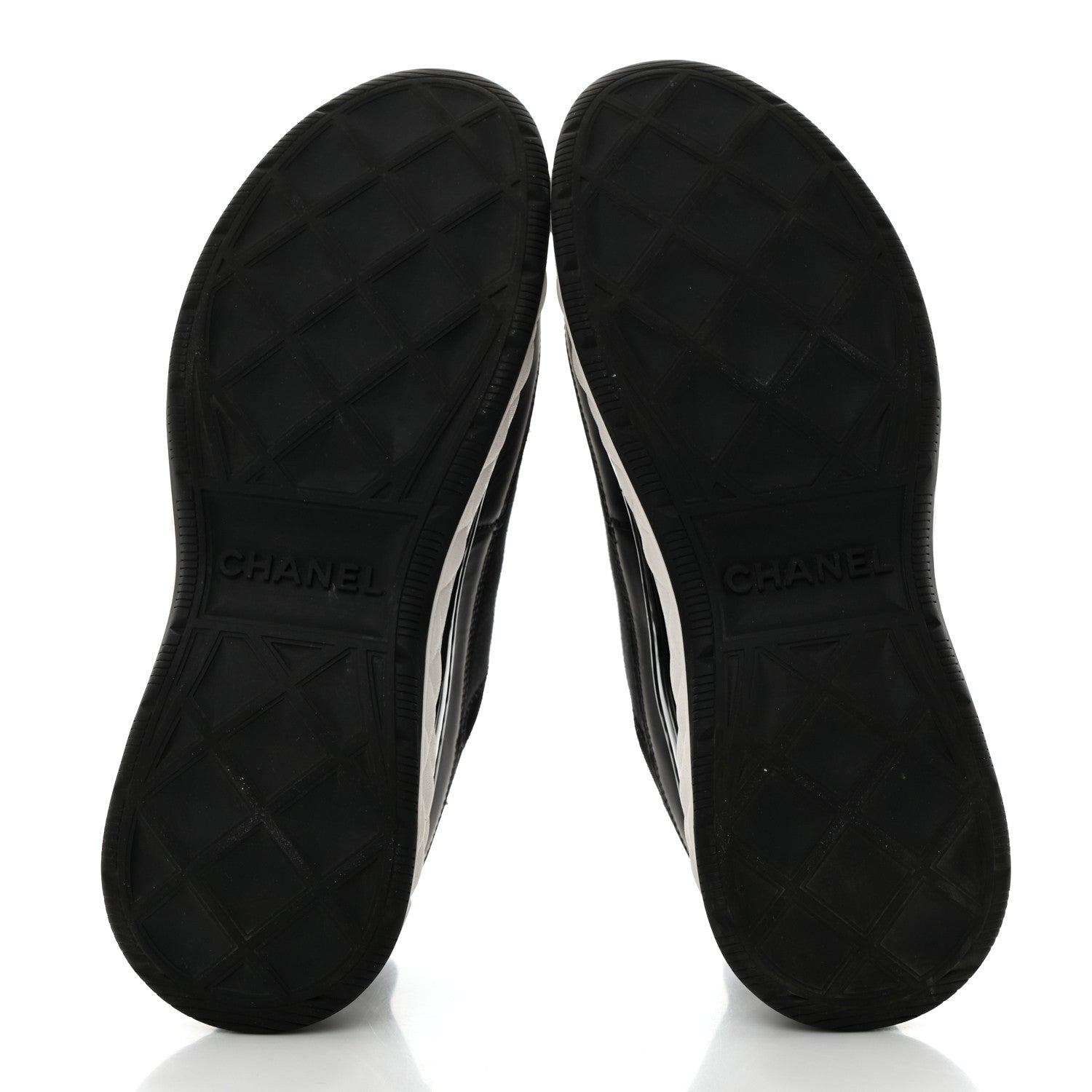 Chanel Velvet Calfskin Mixed Fibers CC Sneakers 40 Black 5 of 8