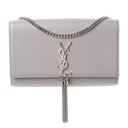 Saint Laurent Smooth Calfskin Medium Classic Monogram Kate Tassel Satchel Souris 1 of 8