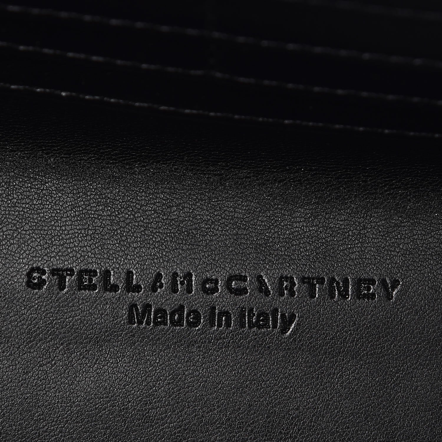 Stella McCartney Shaggy Deer Falabella Box Continental Wallet Black 6 of 7
