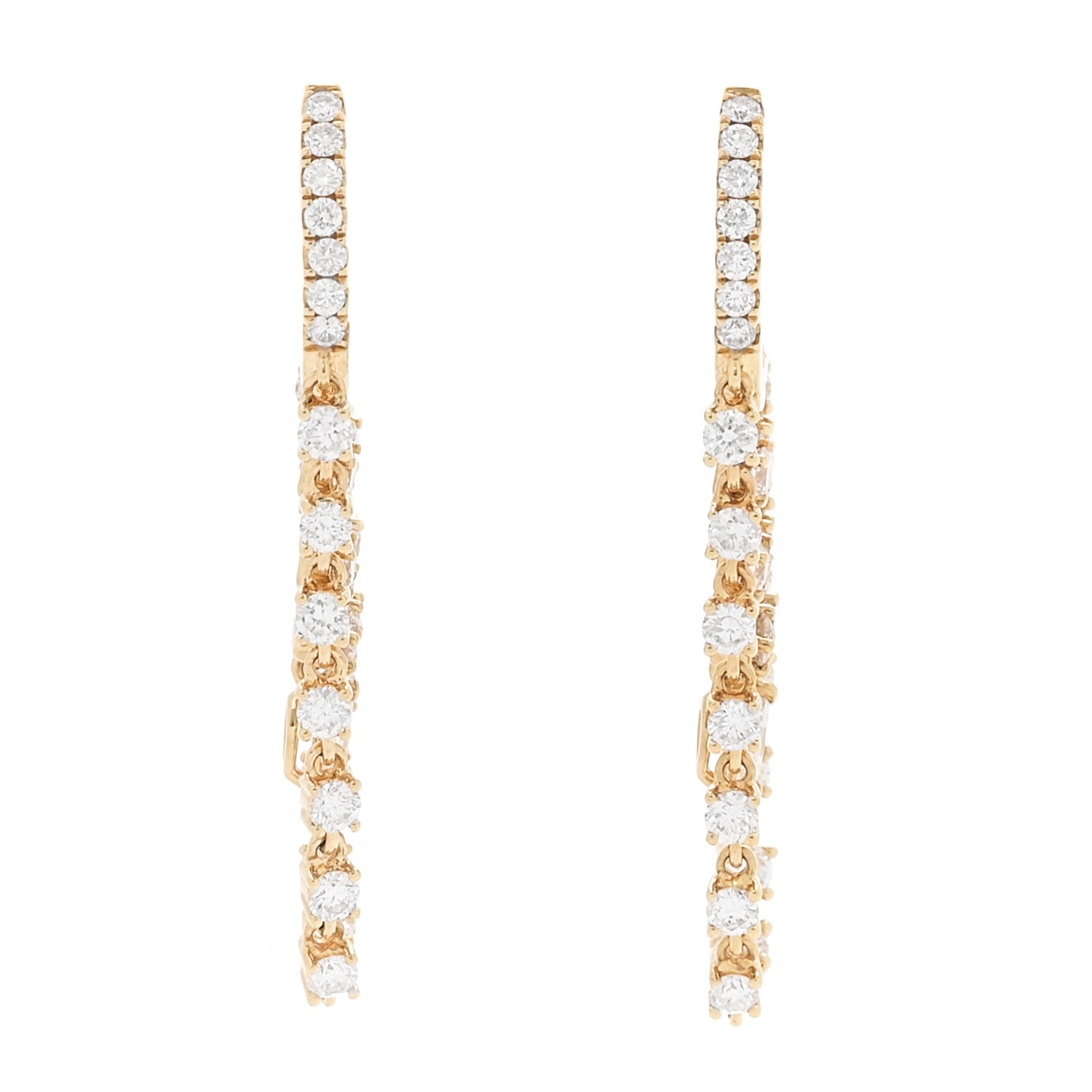 Anita Ko 18K Yellow Gold Diamond Sophia Huggie Earrings 1 of 5