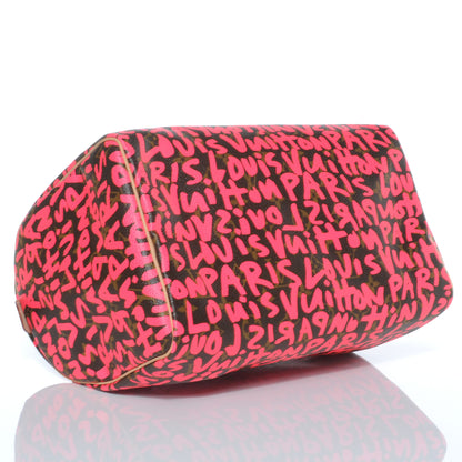 Louis Vuitton Monogram Graffiti Speedy 30 Fuchsia 4 of 7
