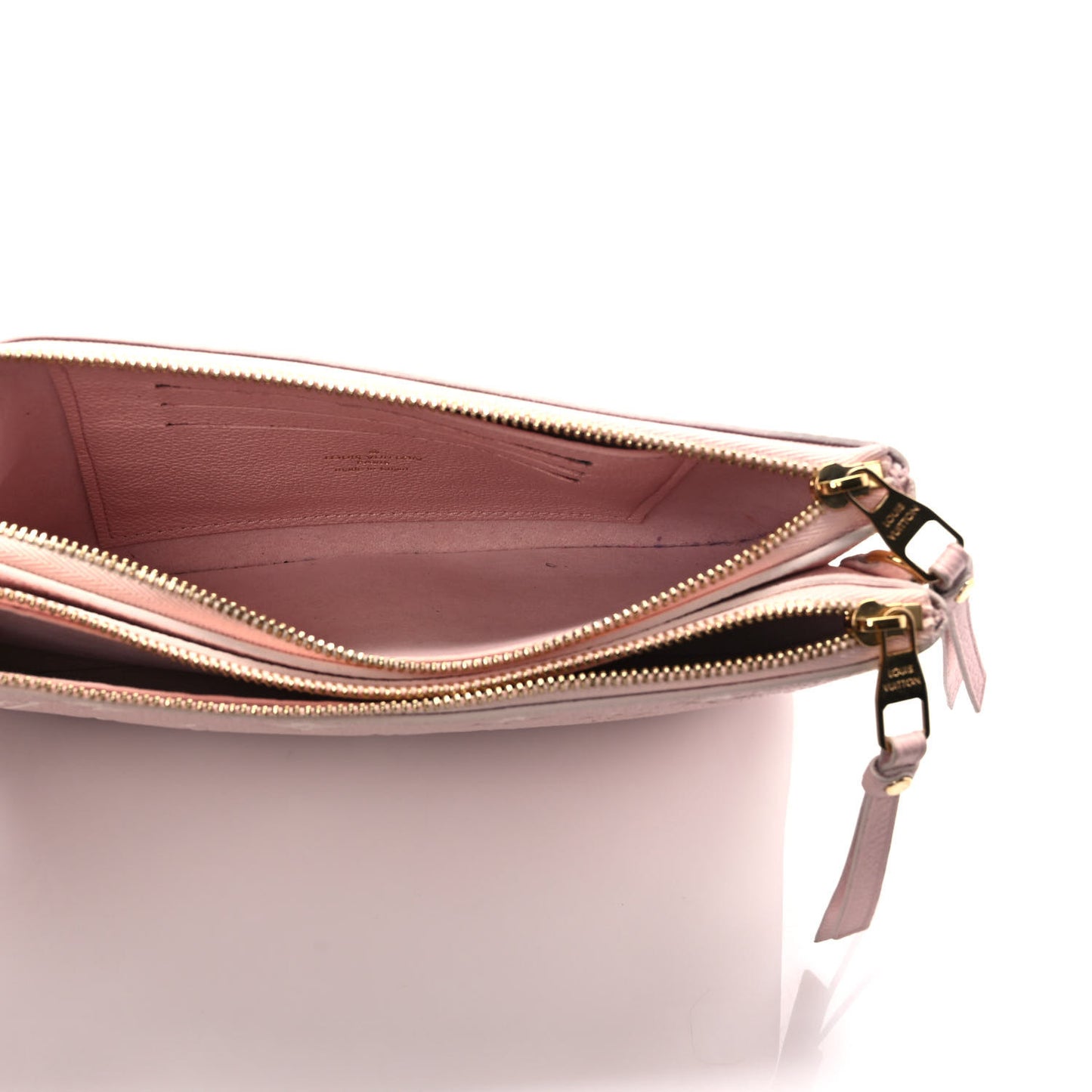 Empreinte Monogram Double Zip Pochette Rose
