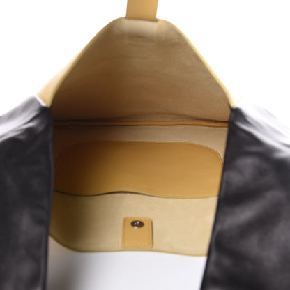Celine Calfskin Large Ribbon Shoulder Bag Yellow 5 of 8