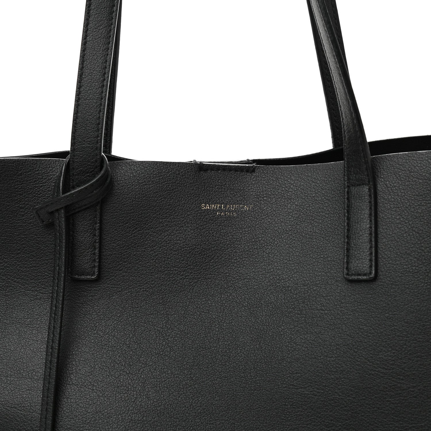 Saint Laurent Calfskin Large Shopping Tote Black 9 of 13