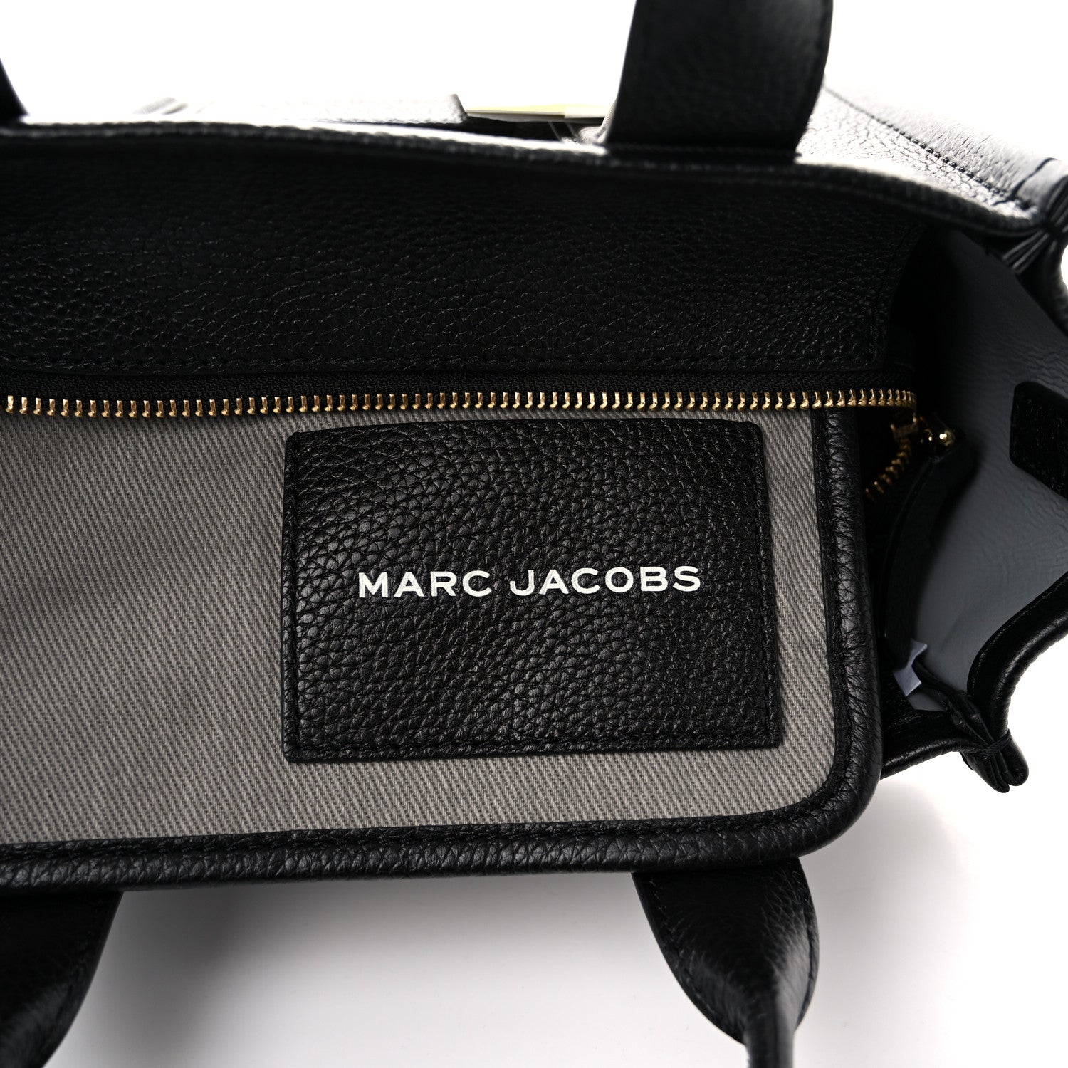 Marc Jacobs Grained Calfskin Small The Tote Bag Black 6 of 11
