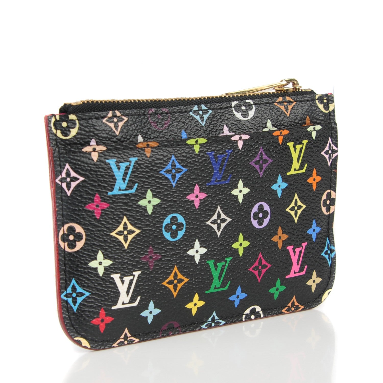 Louis Vuitton Monogram Multicolor Key Pouch Black Grenade 3 of 7