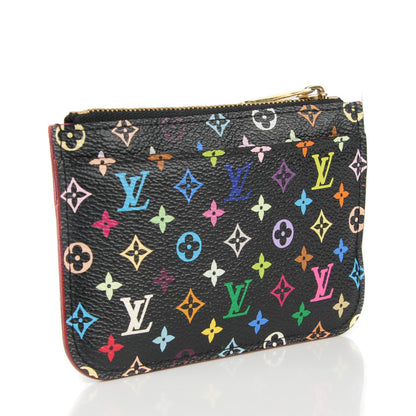 Louis Vuitton Monogram Multicolor Key Pouch Black Grenade 3 of 7