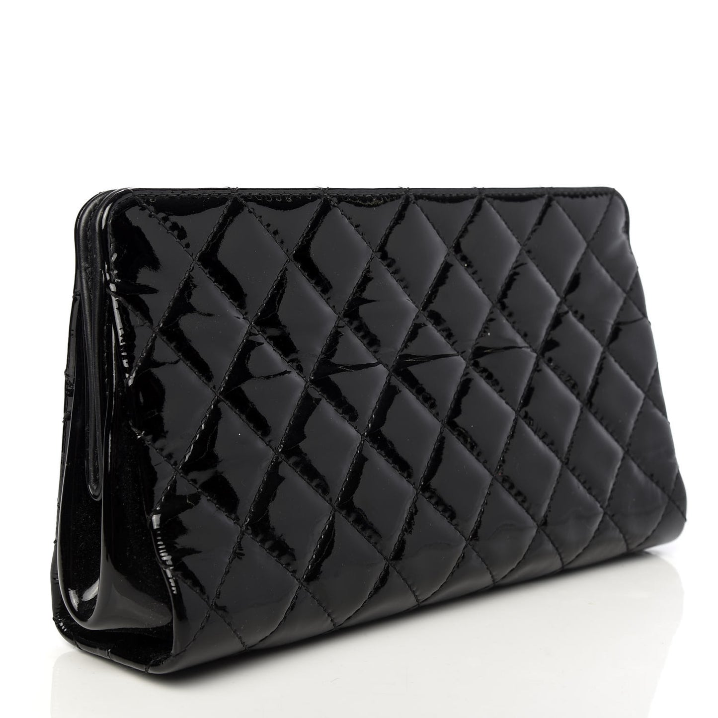 Patent CC Quilted Timeless Clutch Black