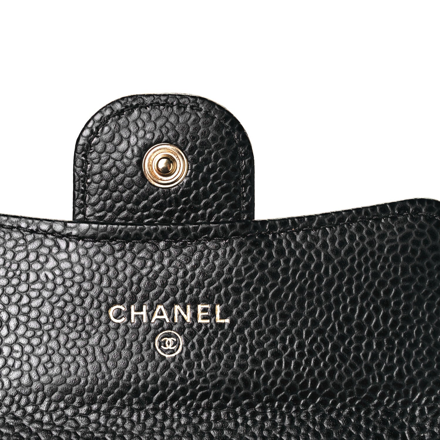 Chanel Caviar Quilted Flap Card Holder Wallet Black 7 of 8