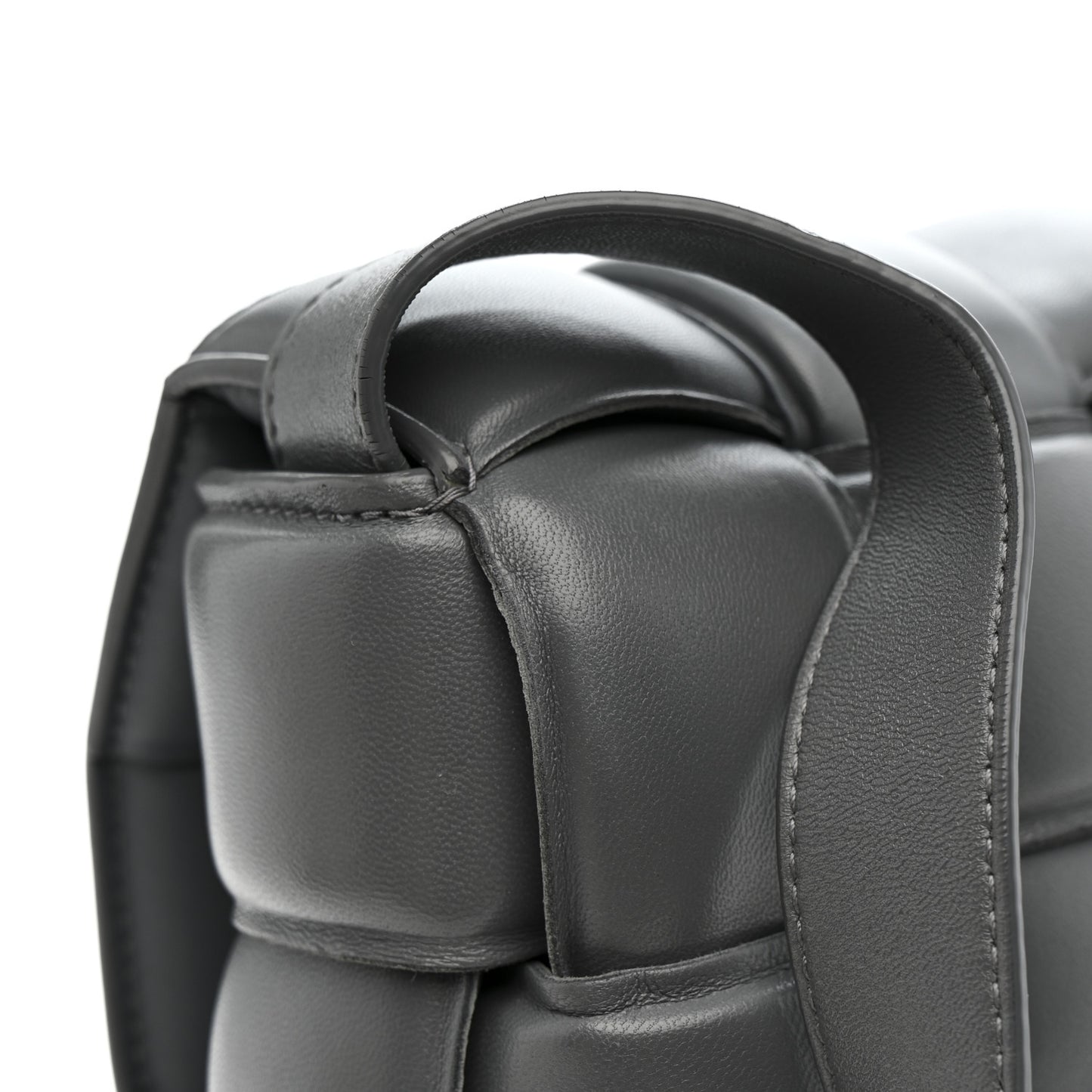 Nappa Maxi Intreccio Padded Cassette Crossbody Bag Thunder