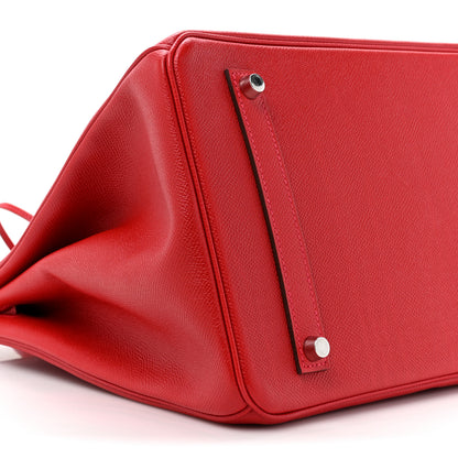 Hermes Epsom Birkin 35 Rouge Casaque 9 of 11