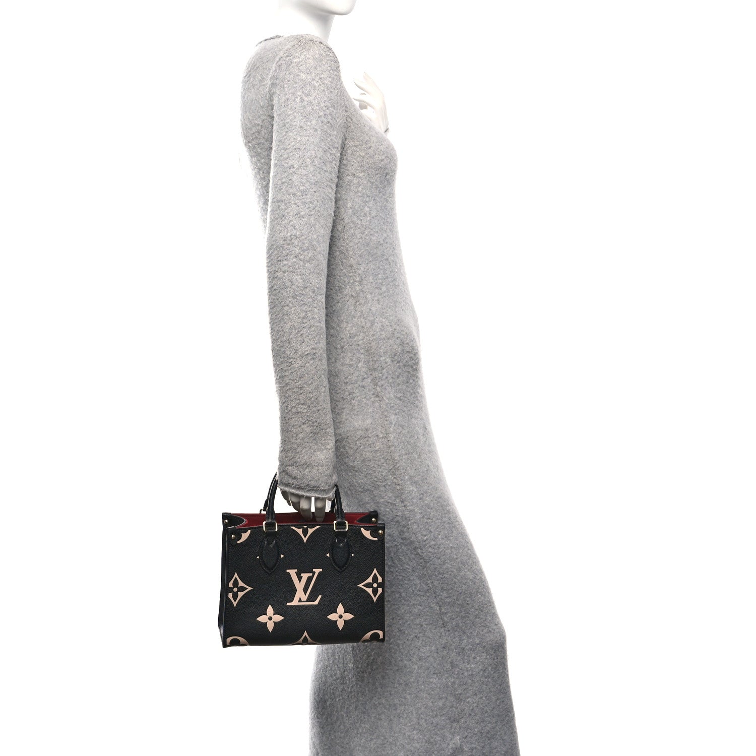 Louis Vuitton Empreinte Monogram Giant Onthego PM Black Beige 2 of 11
