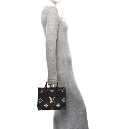 Louis Vuitton Empreinte Monogram Giant Onthego PM Black Beige 2 of 11