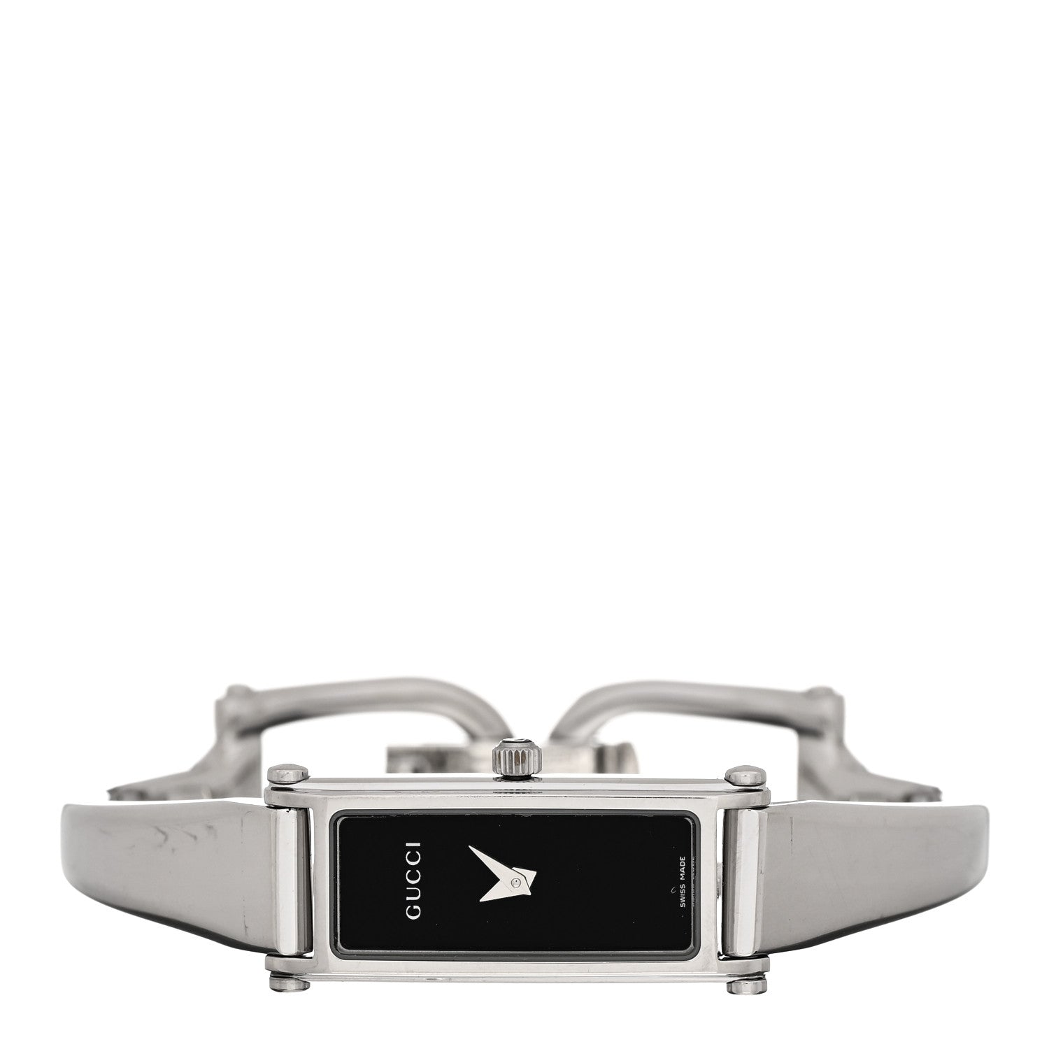 Gucci Stainless Steel 12mm 1500L Horsebit Quartz Watch Black 2 of 4