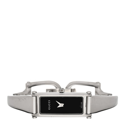Gucci Stainless Steel 12mm 1500L Horsebit Quartz Watch Black 2 of 4
