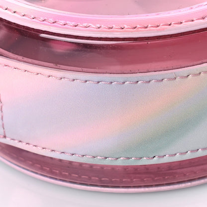 Chanel PVC Lambskin Filigree Round Clutch With Chain Pink 7 of 8