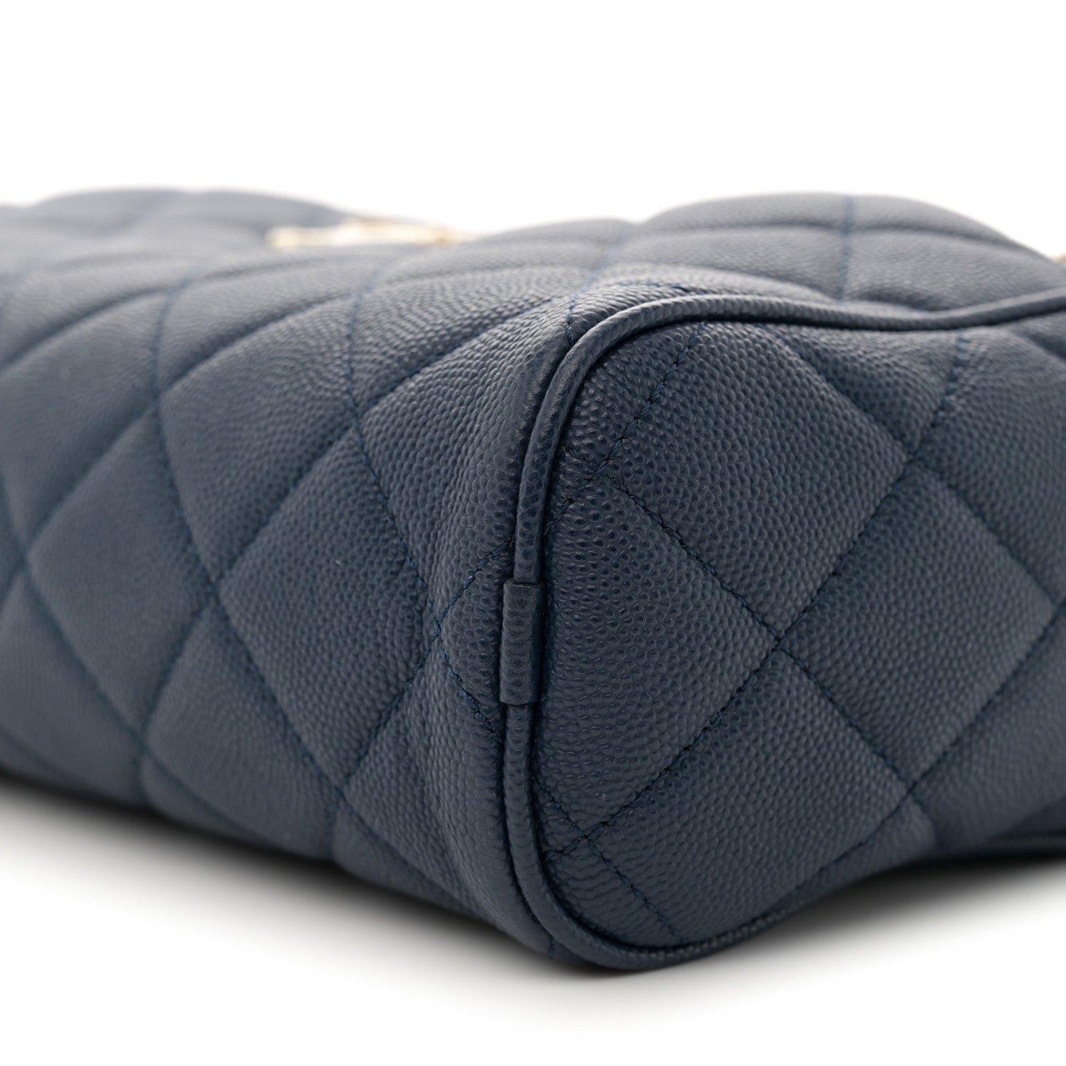 Chanel Caviar Quilted Large In & Out Camera Case Navy 12 of 12