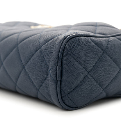 Chanel Caviar Quilted Large In & Out Camera Case Navy 12 of 12