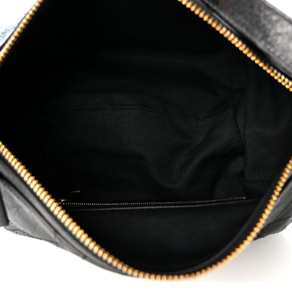 Christian Dior Crinkled Calfskin Macrocannage Small D-Journey Bag Black 5 of 10