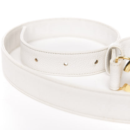 Chanel Caviar CC Belt 75 30 White 4 of 6