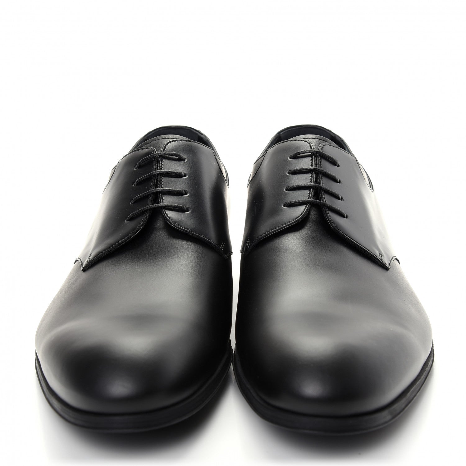 Louis Vuitton Lambskin Mens Derby Lace Up Shoes 9.5 Black 2 of 10