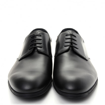 Louis Vuitton Lambskin Mens Derby Lace Up Shoes 9.5 Black 2 of 10