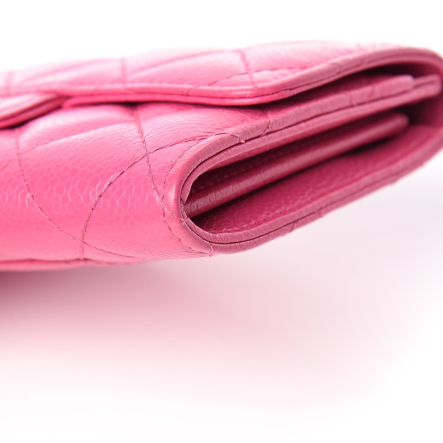 Chanel Caviar Quilted Small Flap Wallet Pink 10 of 22
