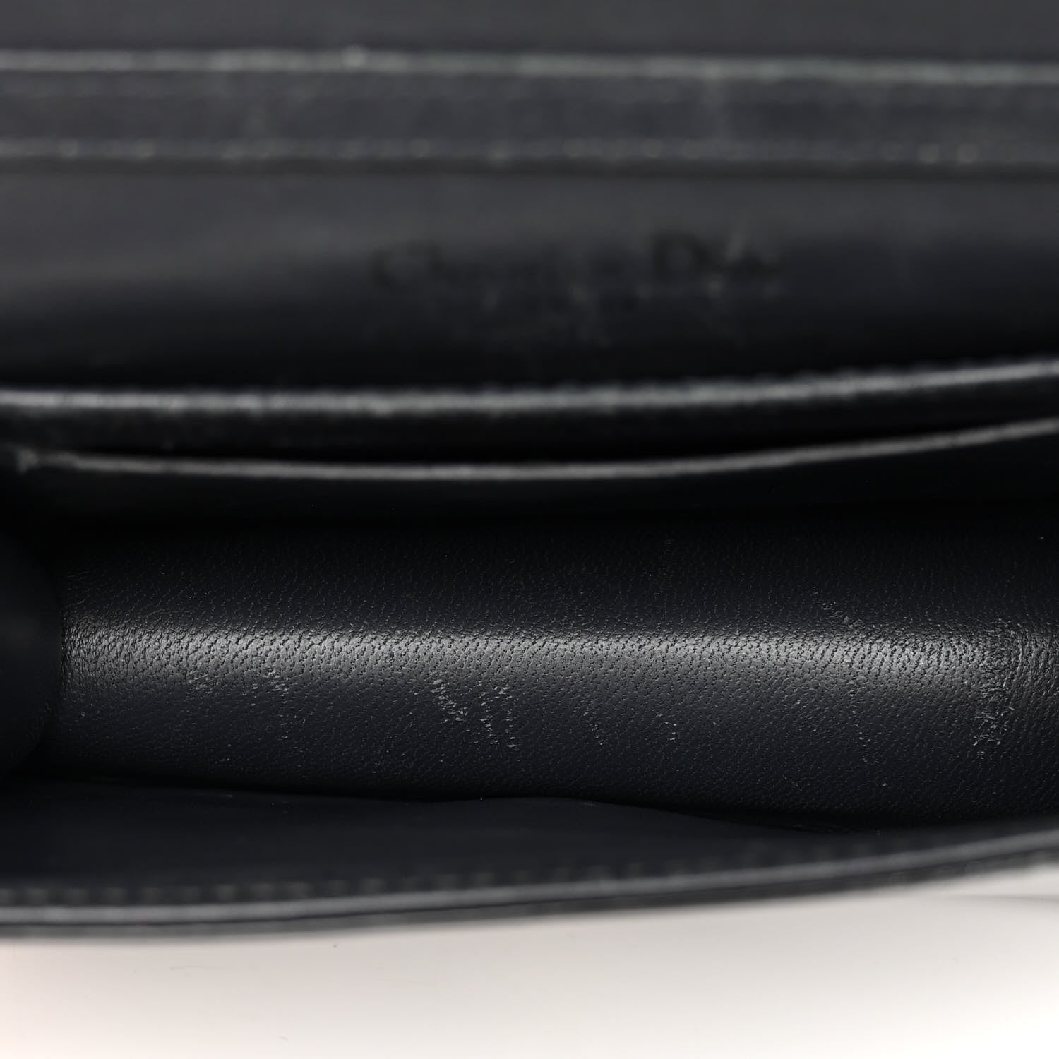 Christian Dior Patent Micro-Cannage Baby Diorama Flap Bag Black 5 of 10