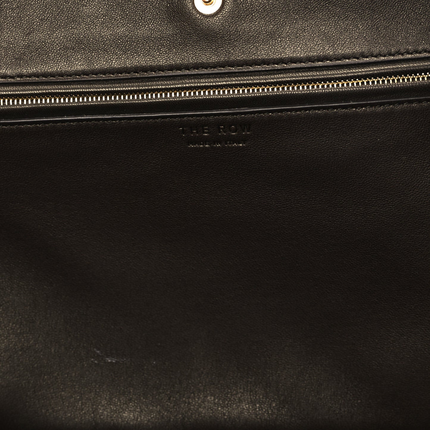 Polished Saddle Calfskin Idaho Top Handle Dark Brown