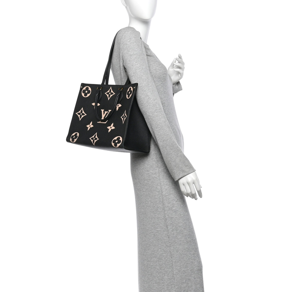Empreinte Monogram Giant Onthego MM Black Beige
