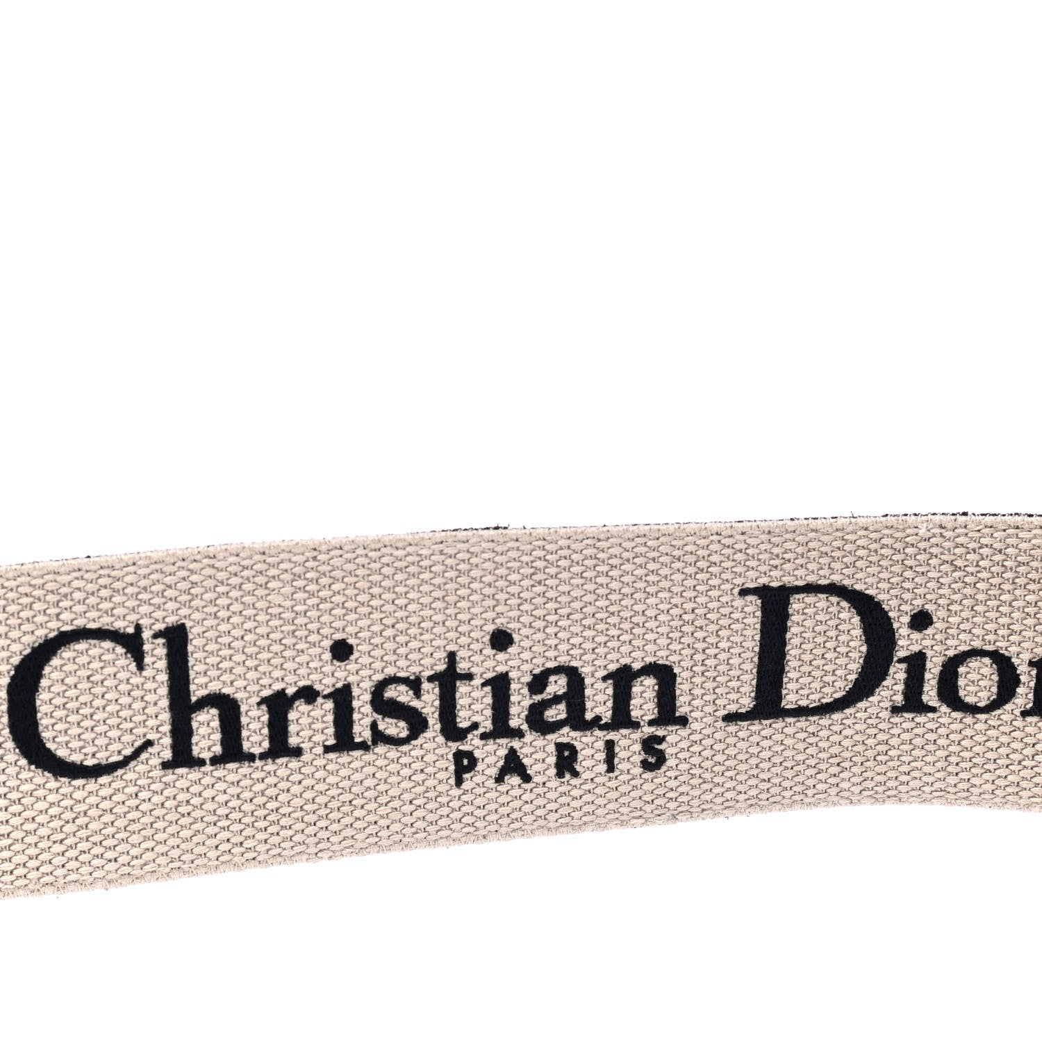 Christian Dior Canvas Embroidered Shoulder Strap Black 6 of 6